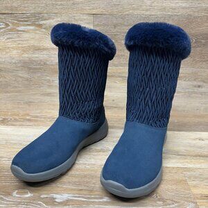 Skechers On The Go City 2 Cozy Vibe Blue Boots Women's Size 8.5